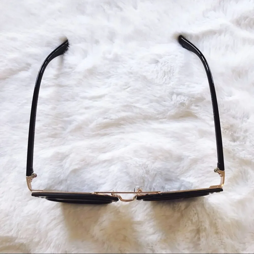 Margo Blue & Black Brow Bar Sunglasses